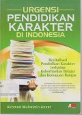 Urgensi pendidikan karakter di indonesia